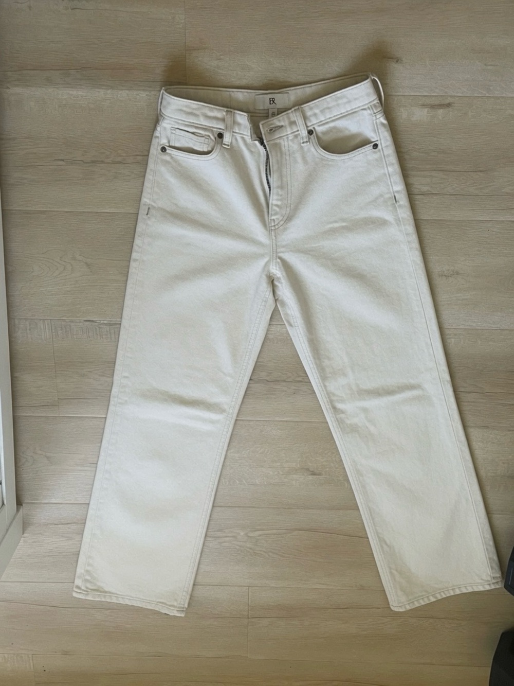 Banana Republic Women's Off-White Wide-Leg Jeans